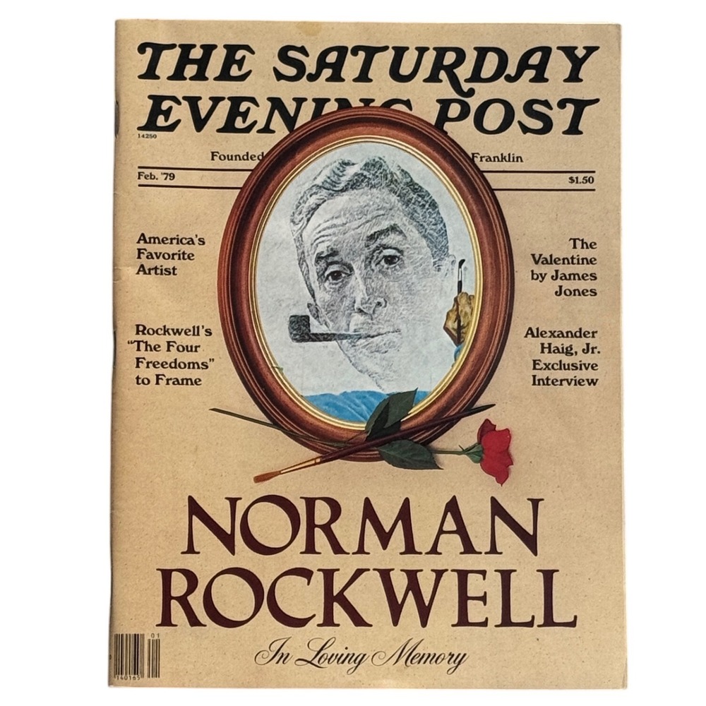 Saturday Evening Post Norman Rockwell Memorial Feb 1979 Magazine Vintage Art